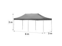 Kép 5/5 - Összecsukható kerti pavilon 3x6 m
