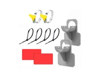Kép 1/5 - Medencecső tartókonzol 38 mm szürke