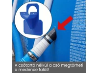 Kép 3/5 - Medencecső tartókonzol 38 mm szürke