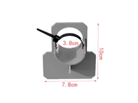 Kép 5/5 - Medencecső tartókonzol 38 mm szürke