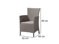 Kép 4/4 - Iowa II Balcony kerti bútor garnitúra luzon asztallal