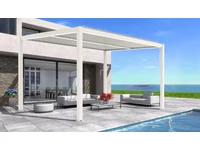 Kép 2/4 - LUXE pergola 3x4m fehér LED világítással