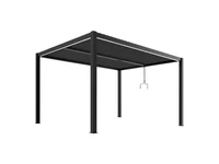 Kép 1/5 - LUXE pergola 4x4m antracit LED világítással