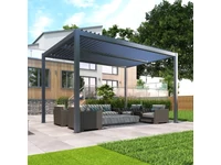 Kép 3/5 - LUXE pergola 4x4m antracit LED világítással