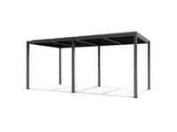 Kép 1/5 - LUXE pergola 5,8x3m antracit LED világítással