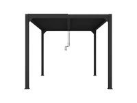 Kép 4/5 - LUXE pergola 3x3m antracit LED világítással