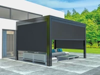 Kép 3/3 - LUXE kézi napellenző 270x218cm, 3 m-ig antracit