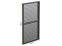 Kép 2/4 - LUXE Lamellás oldalpanel (R) 123x218cm 4 m-ig antracit