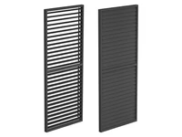 Kép 1/4 - LUXE Lamellás oldalpanel (R) 90x218cm 3 m-ig antracit