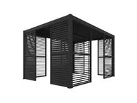 Kép 3/4 - LUXE Lamellás oldalpanel (R) 90x218cm 3 m-ig antracit