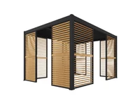 Kép 2/2 - LUXE Lamellás oldalpanel (R) 90x218cm 3 m-ig fa