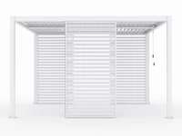 Kép 2/5 - LUXE Lamellás oldalpanel (R) 90x218cm 3 m-ig fehér