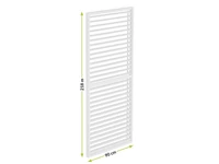 Kép 5/5 - LUXE Lamellás oldalpanel (R) 90x218cm 3 m-ig fehér
