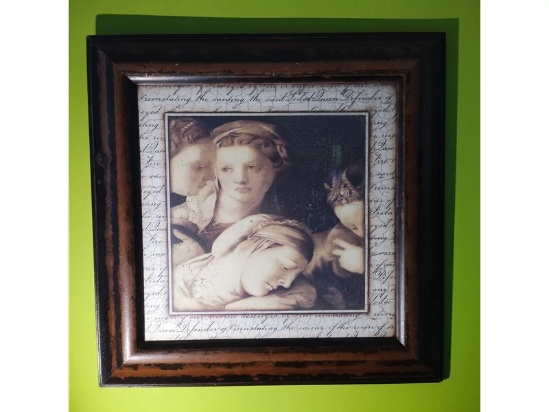 Sid Dickens "Renaissance secret" vintage nyomat, fa keretben