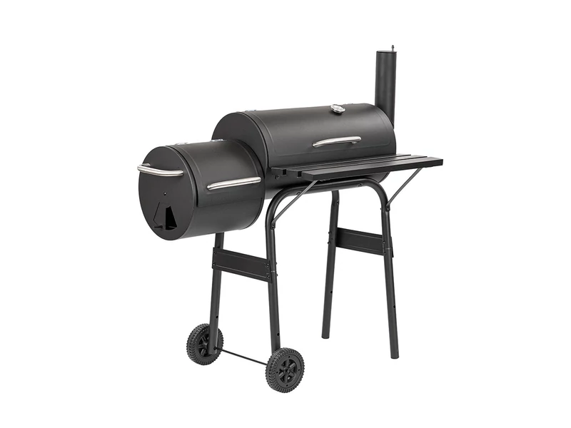 Faszenes kerti grillsütő füstölővel