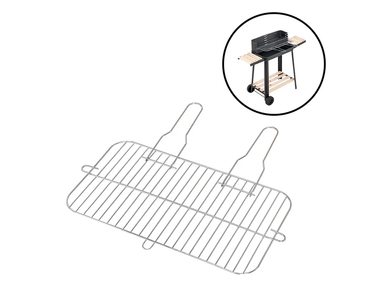 Grillrács szögletes 53,5x28 cm