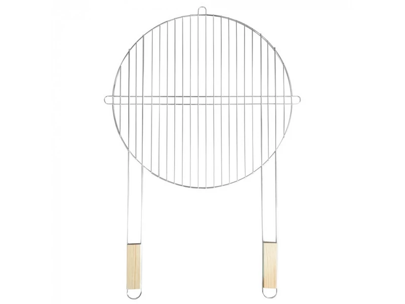 Kerek grillrács fa fogantyúval 51 cm