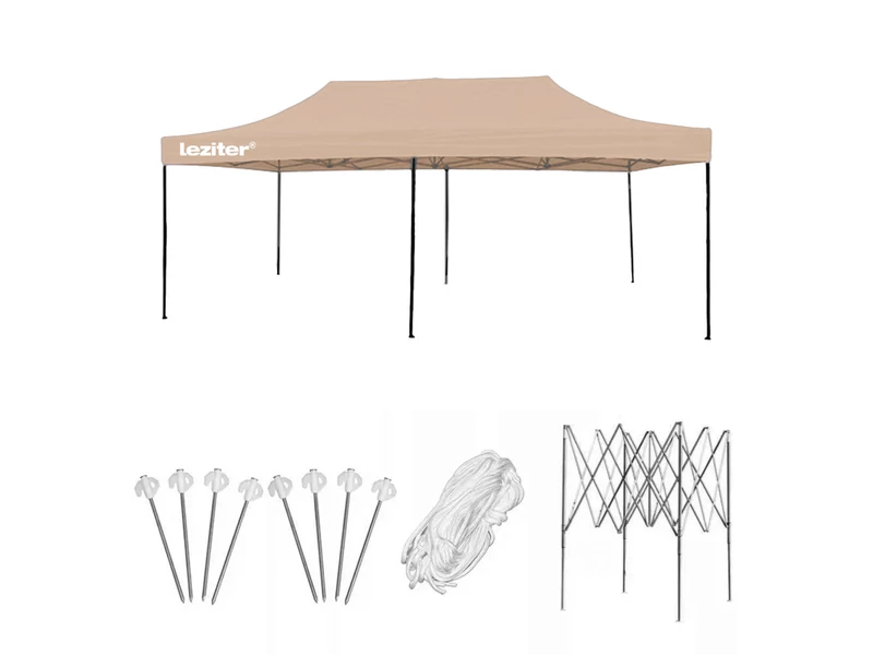 Összecsukható kerti pavilon 3x6 m