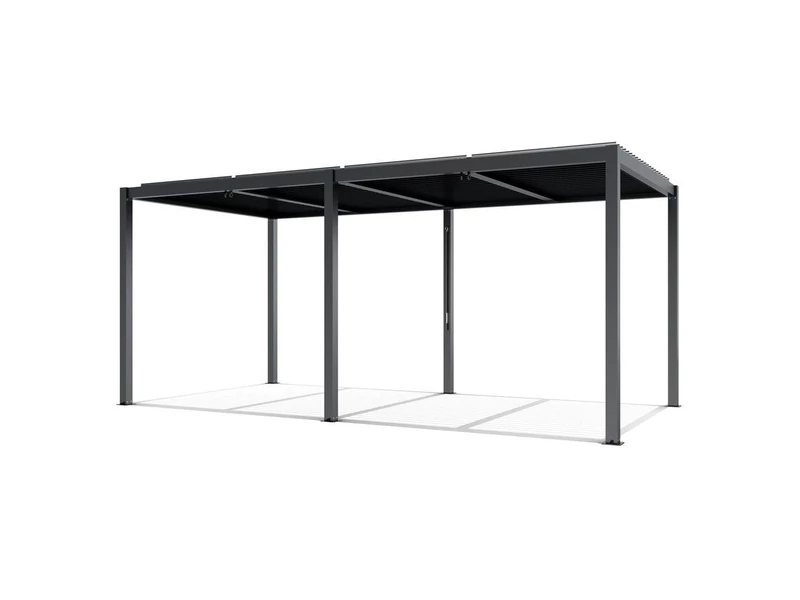 LUXE pergola 5,8x3m antracit LED világítással