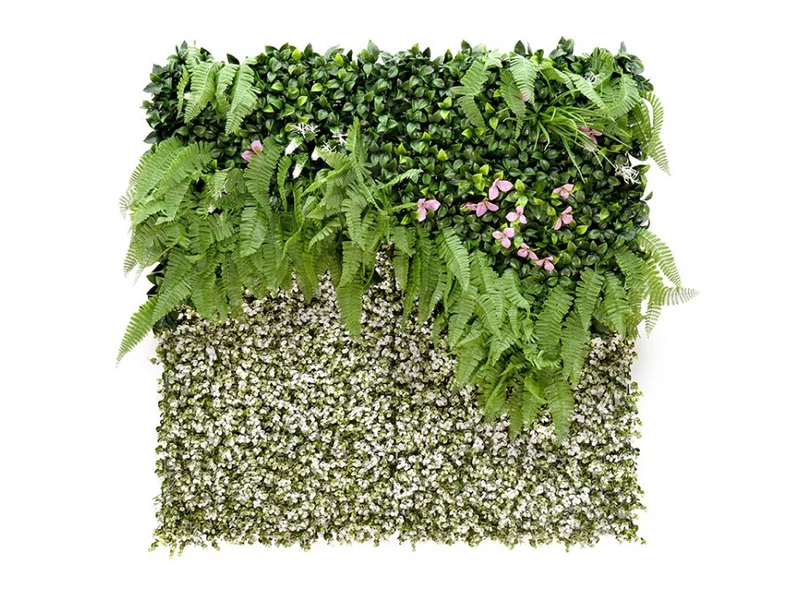 Fátyolvirág műanyag zöldfal 100x100 cm